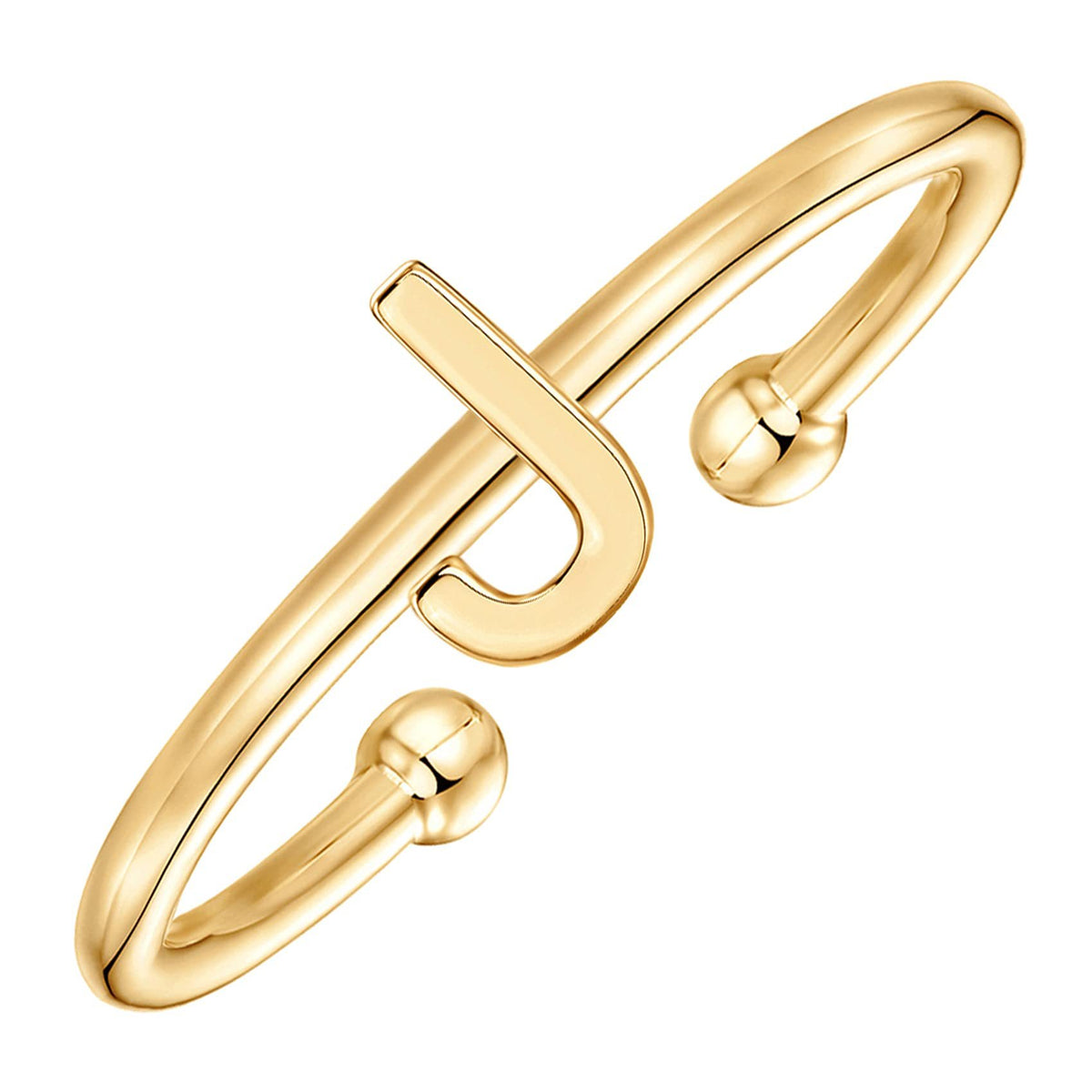 Classic initial ring letter J