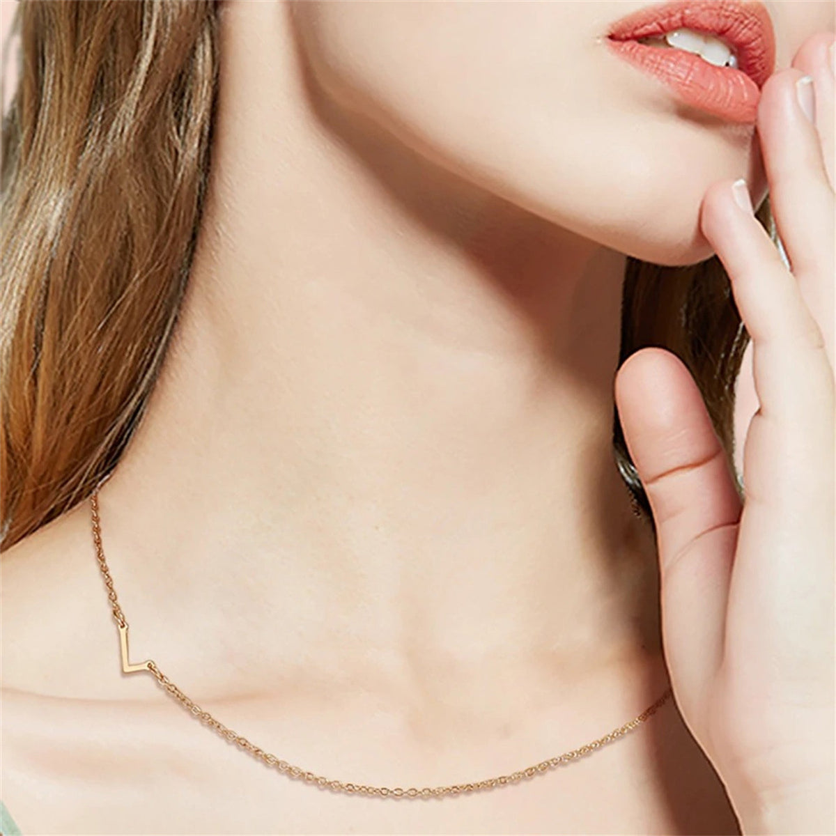 Classic Personalized Initial Necklace in silver - Pulse and Glow