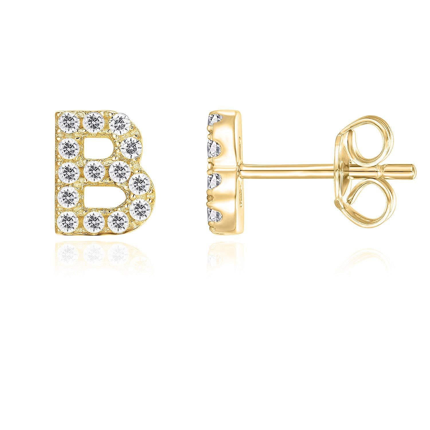 Personalized Initial Earrings - Pulse and Glow Jewelry