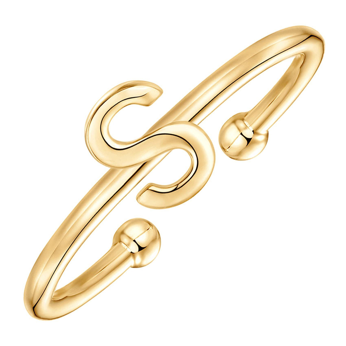 Classic initial ring letter S