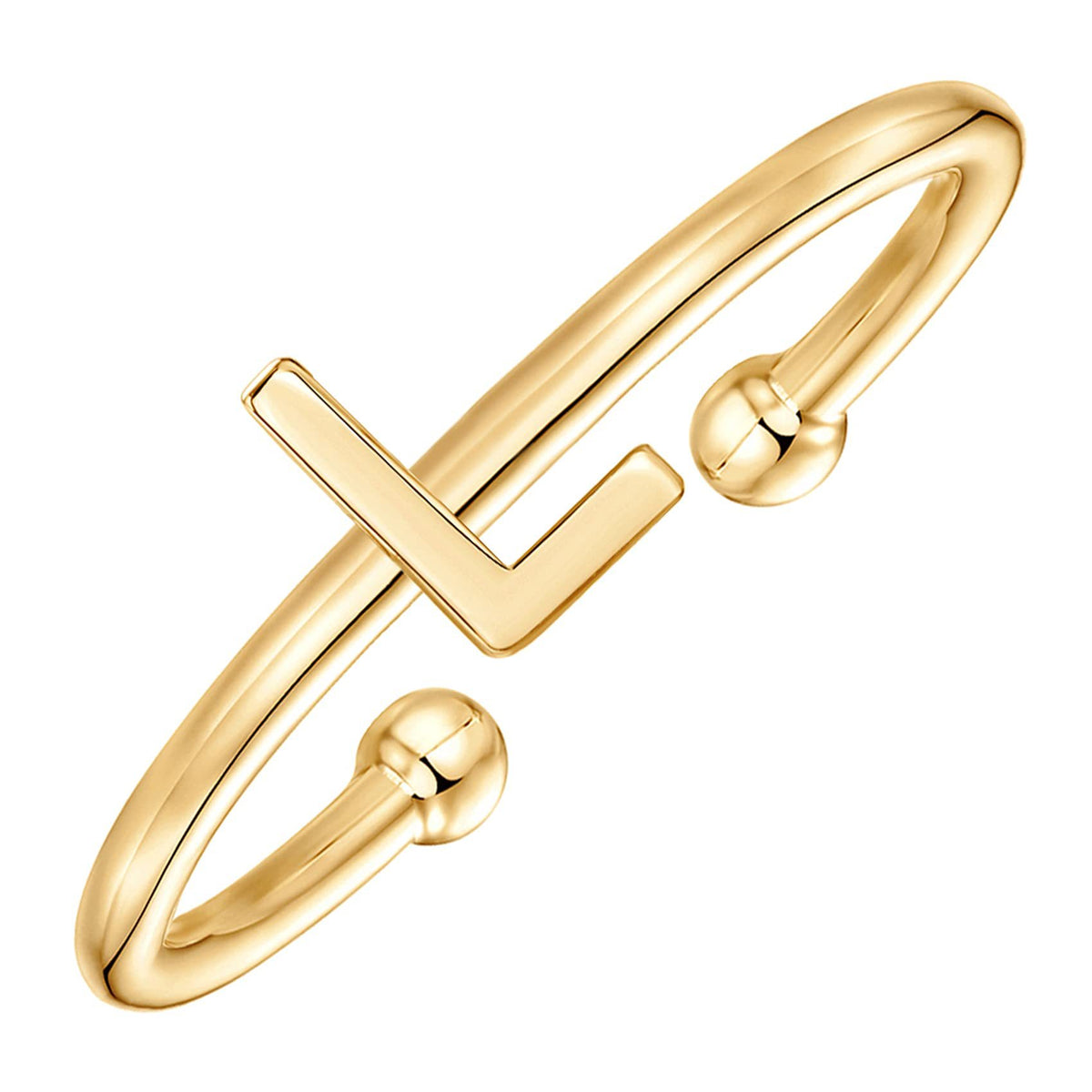 Classic initial ring letter L