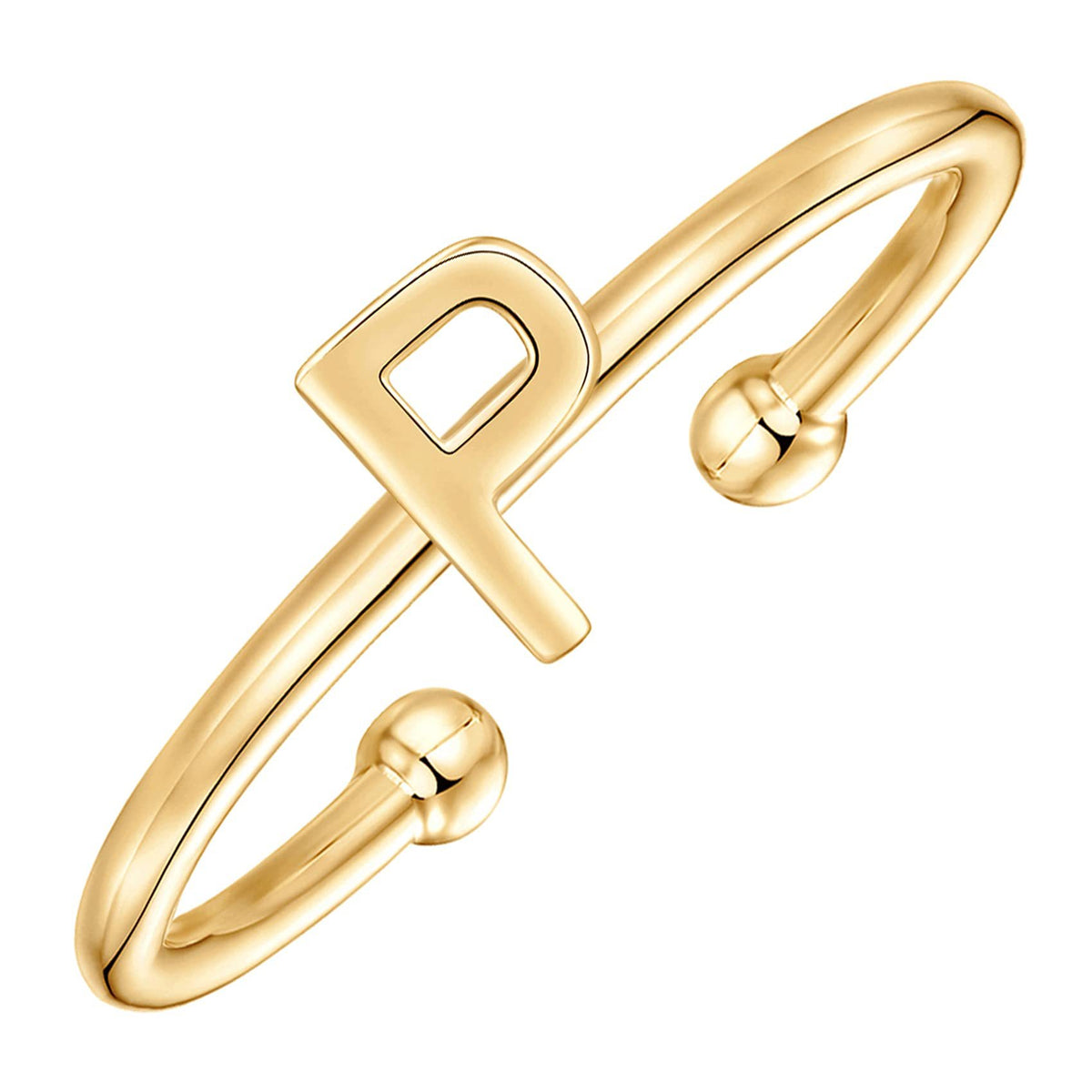 Classic initial ring letter P