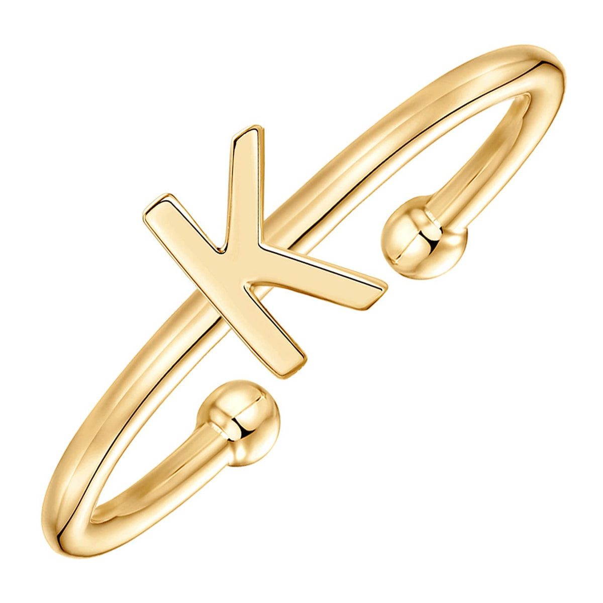 Classic initial ring letter K