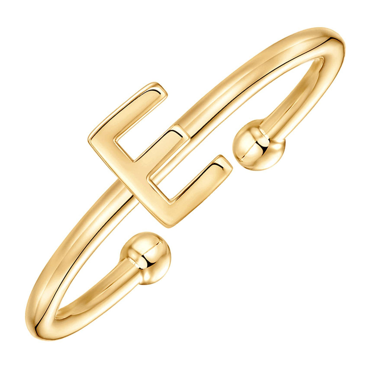 Classic initial ring letter E