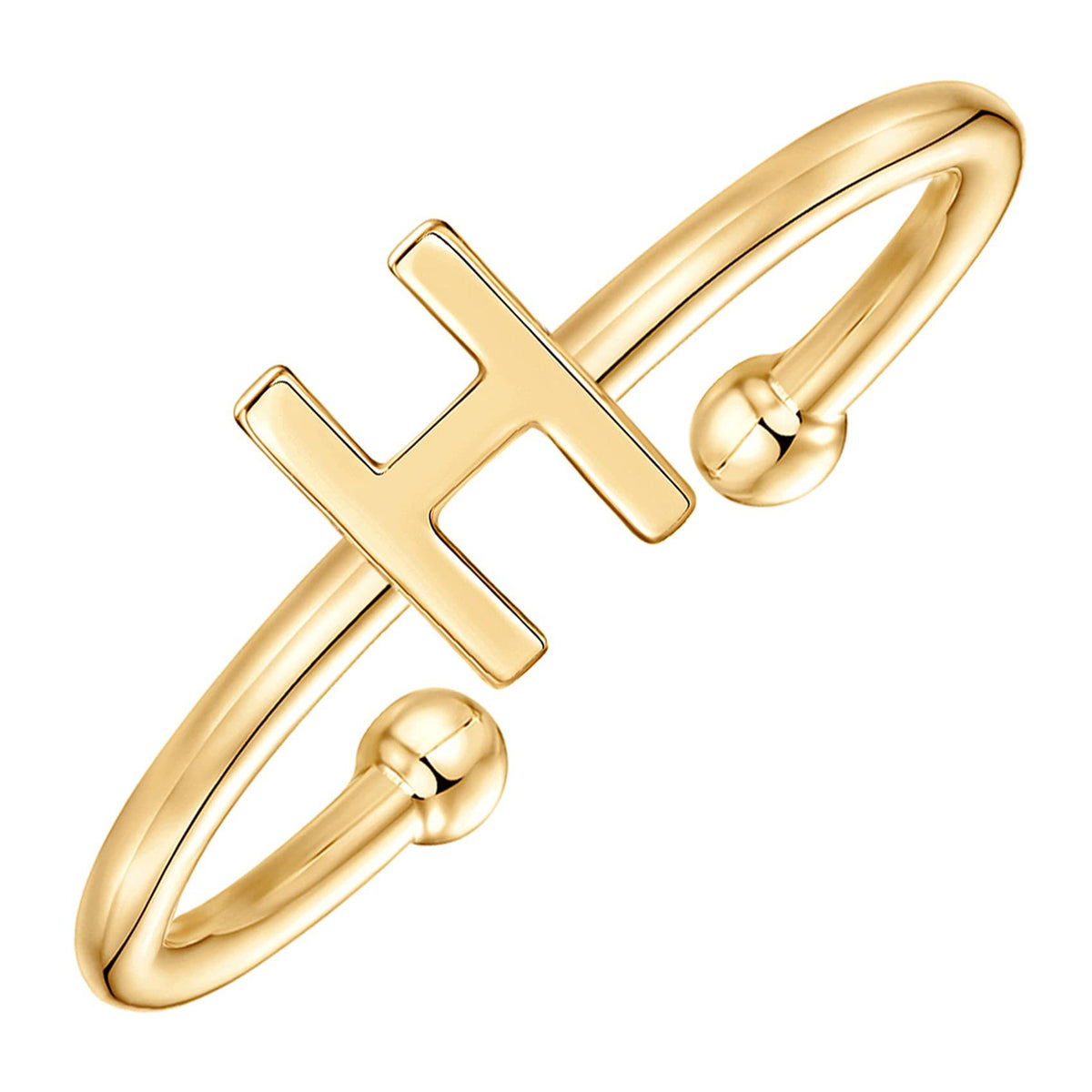 Classic initial ring letter H