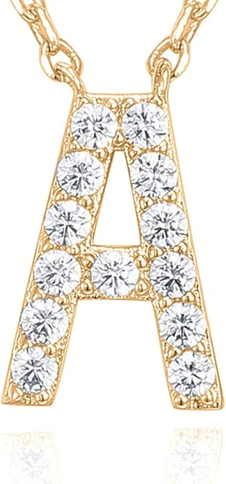 Crystal Personalized initial Necklace