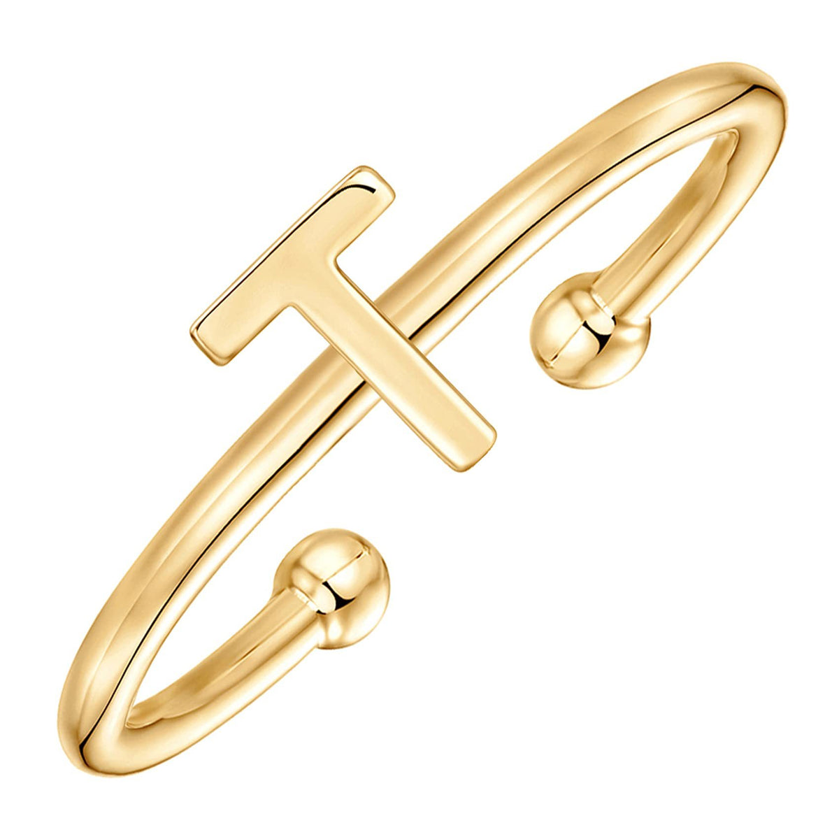 Classic initial ring letter T