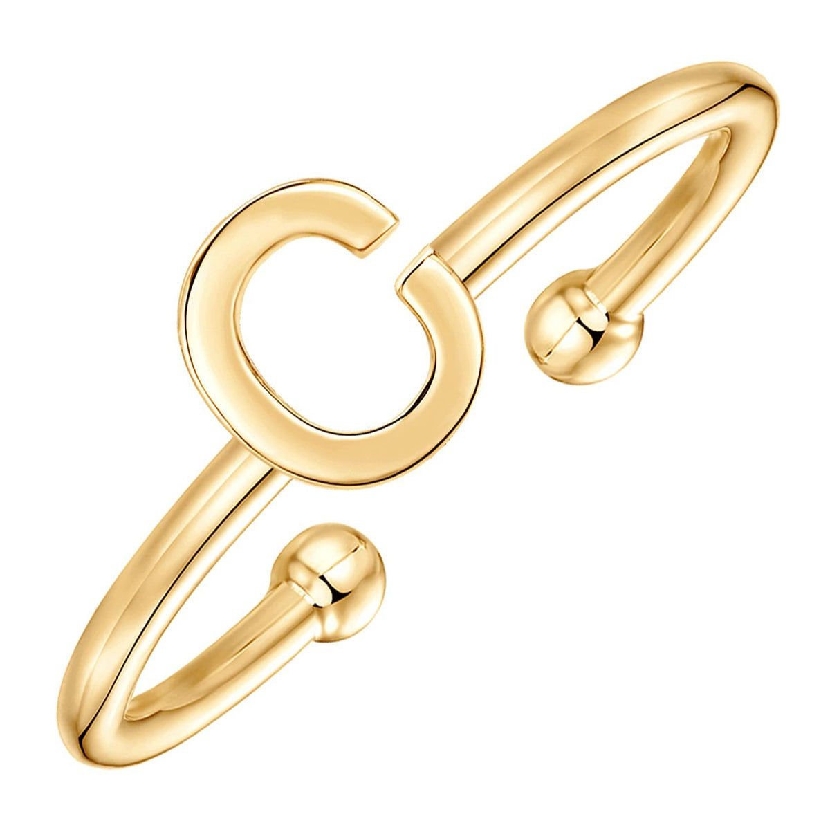 Classic initial ring letter C