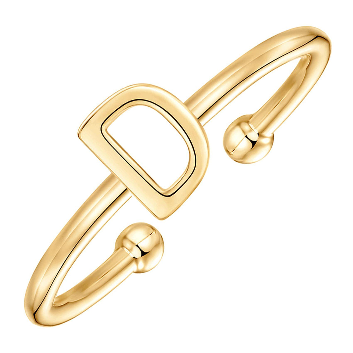 Classic initial ring letter D