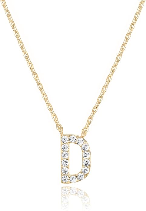Crystal Personalized initial Necklace