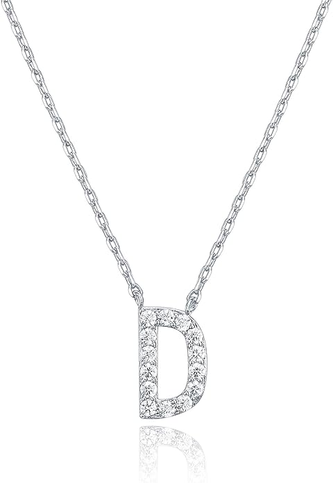 Crystal Personalized initial Necklace