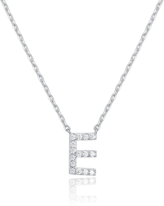 Crystal Personalized initial Necklace