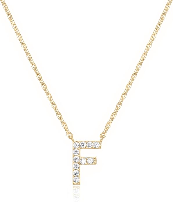 Crystal Personalized initial Necklace