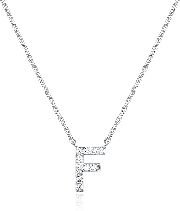 Crystal Personalized initial Necklace