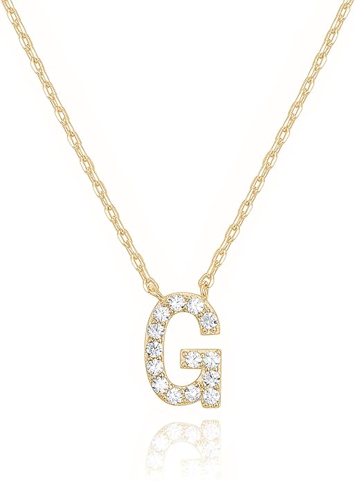 Crystal Personalized initial Necklace