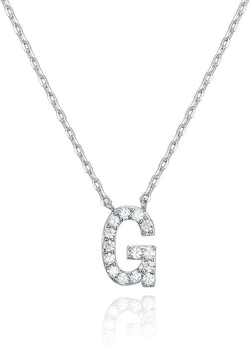 Crystal Personalized initial Necklace