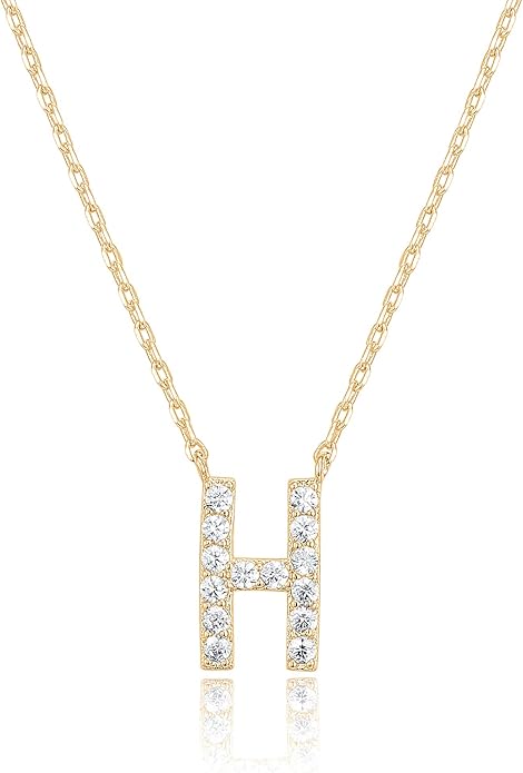 Crystal Personalized initial Necklace