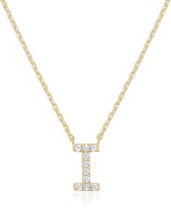 Crystal Personalized initial Necklace