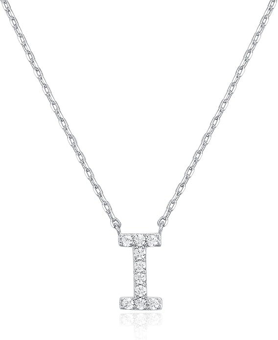 Crystal Personalized initial Necklace