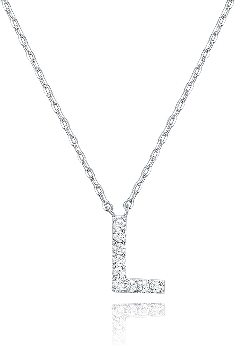 Crystal Personalized initial Necklace