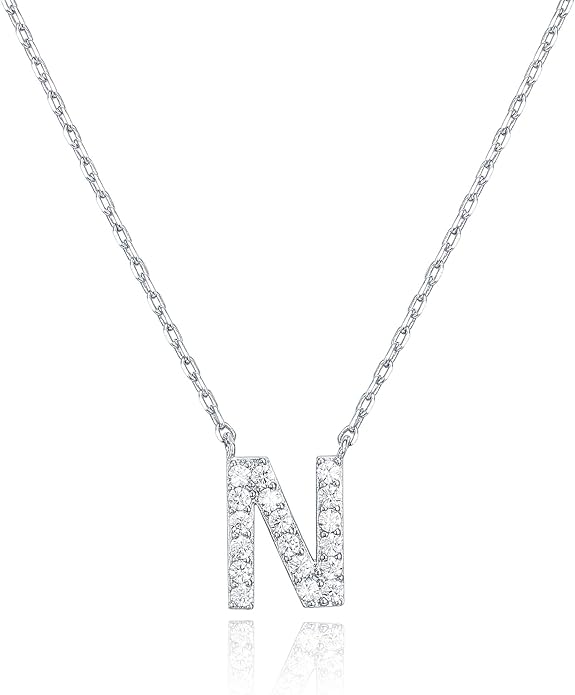 Crystal Personalized initial Necklace