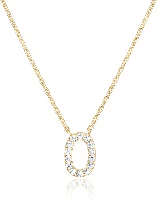 Crystal Personalized initial Necklace