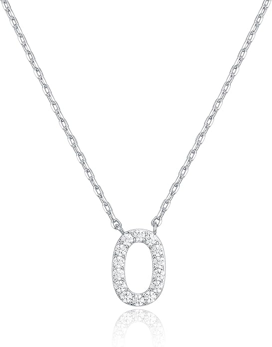 Crystal Personalized initial Necklace