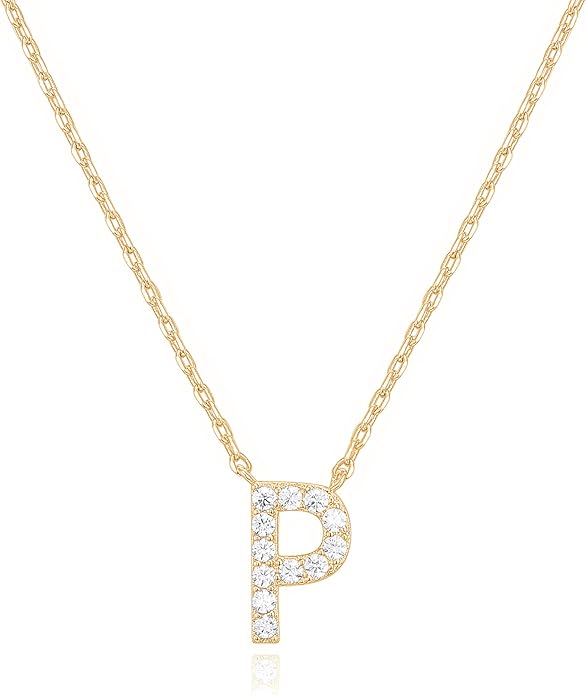 Crystal Personalized initial Necklace