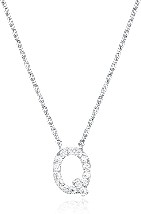 Crystal Personalized initial Necklace