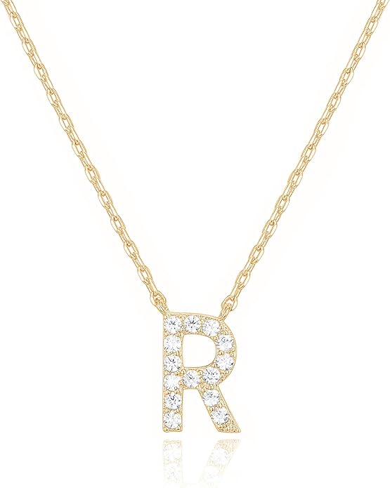 Crystal Personalized initial Necklace