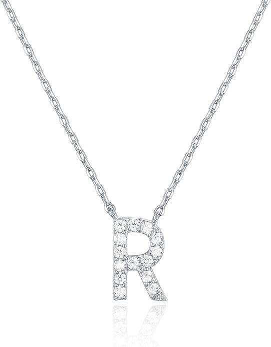Crystal Personalized initial Necklace