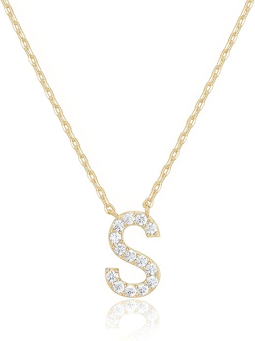 Crystal Personalized initial Necklace
