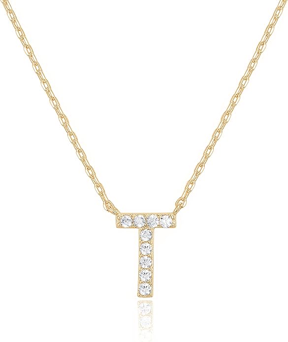 Crystal Personalized initial Necklace