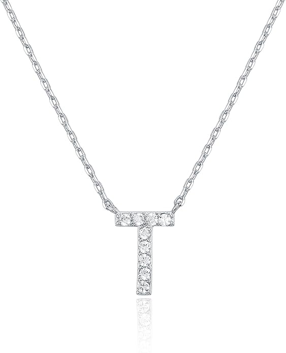 Crystal Personalized initial Necklace