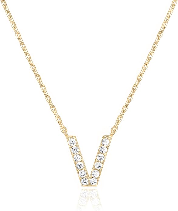 Crystal Personalized initial Necklace