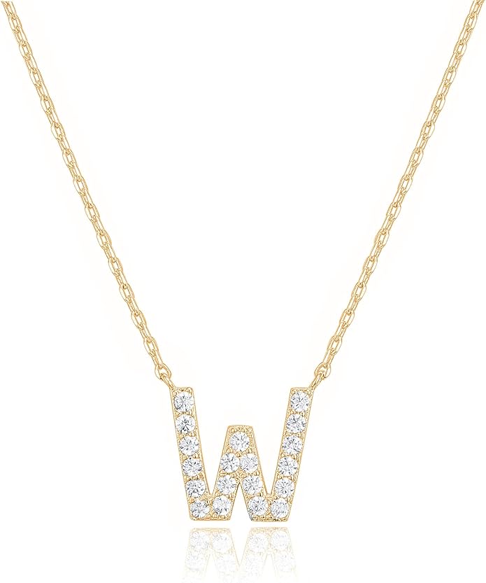 Crystal Personalized initial Necklace