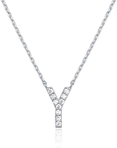 Crystal Personalized initial Necklace
